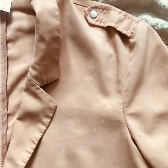 Dusty Rose Pink Trench Coat - Picture 4 of 5